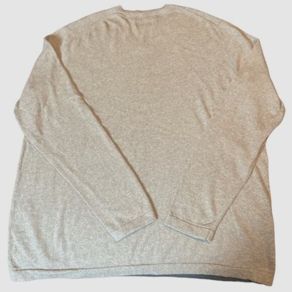 Eddie Bauer Cotton Merino Wool Mens V neck Sweater XL Tall - Picture 3 of 5